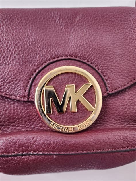 burgundy michael kors crossbody